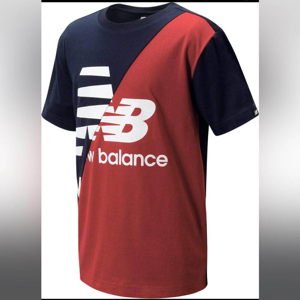New Balance Boys' Boys Short Sleeve Cotton T-Shirt - Eclipse - L (14-16)
